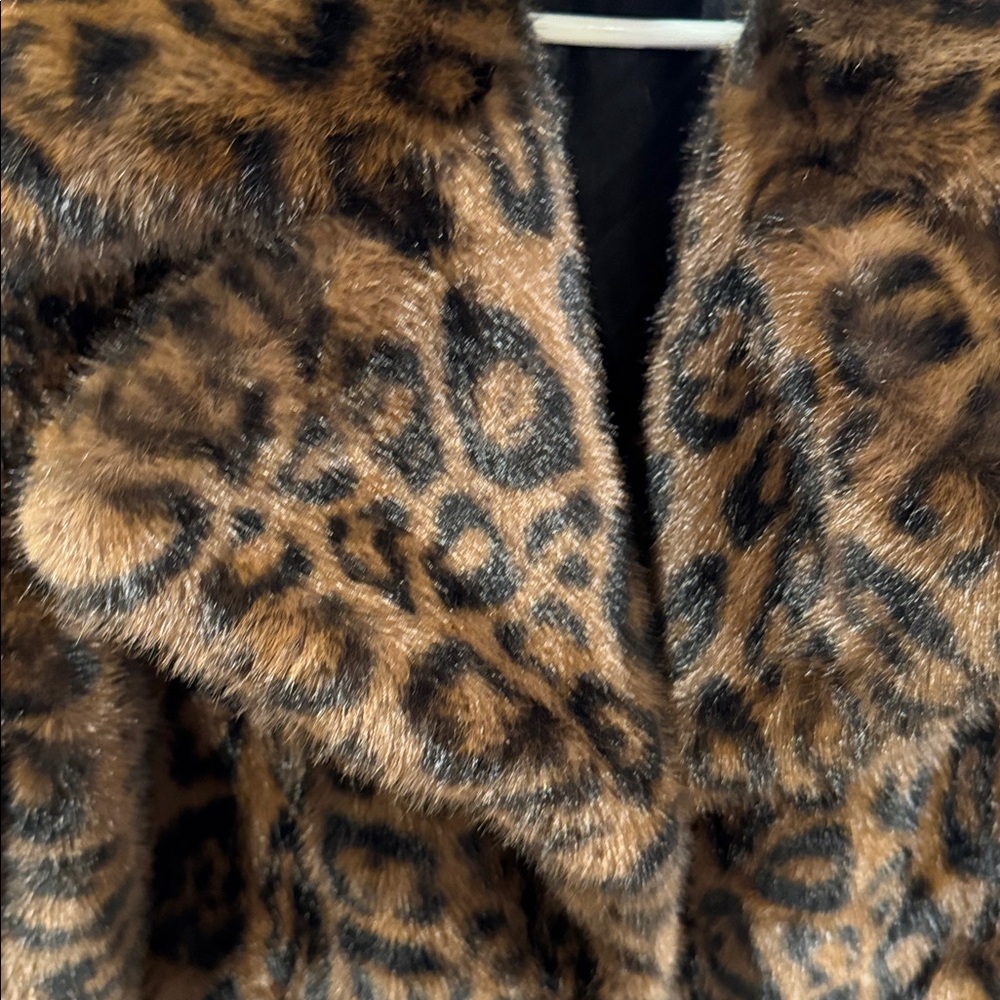 Laundry Leopard Print Faux Fur Coat - Picture 7 of 9
